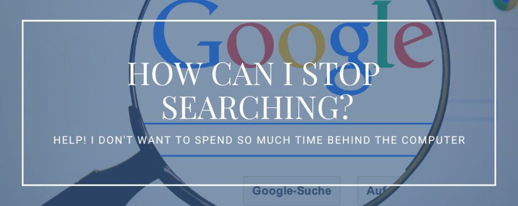 How can I stop searching (online)