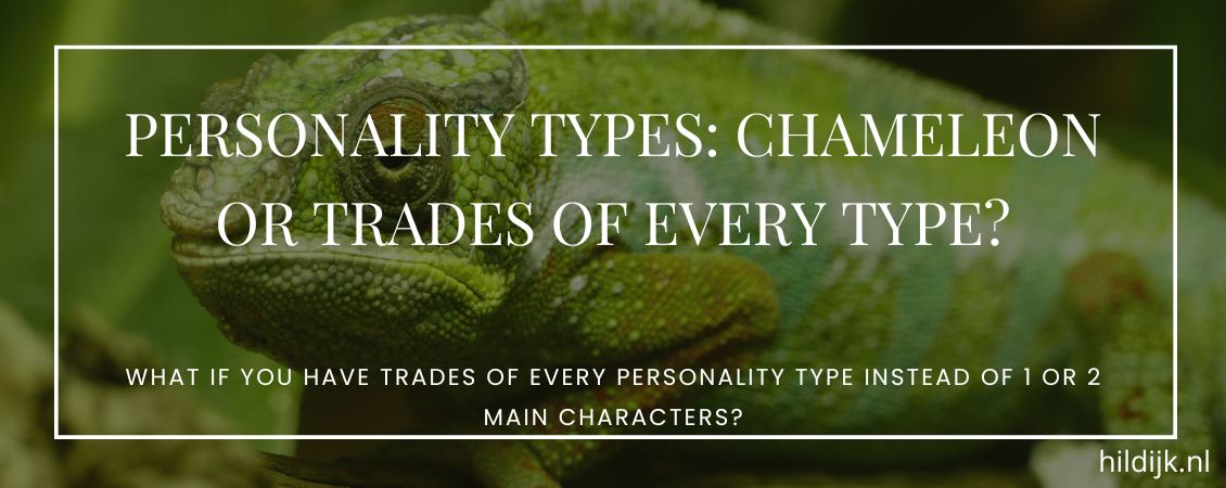 Header with title and subtitle and a chameleonin the background