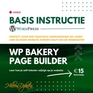 Video aanpassen teksten Wordpress website gemaakt met WP Bakery Page Builder