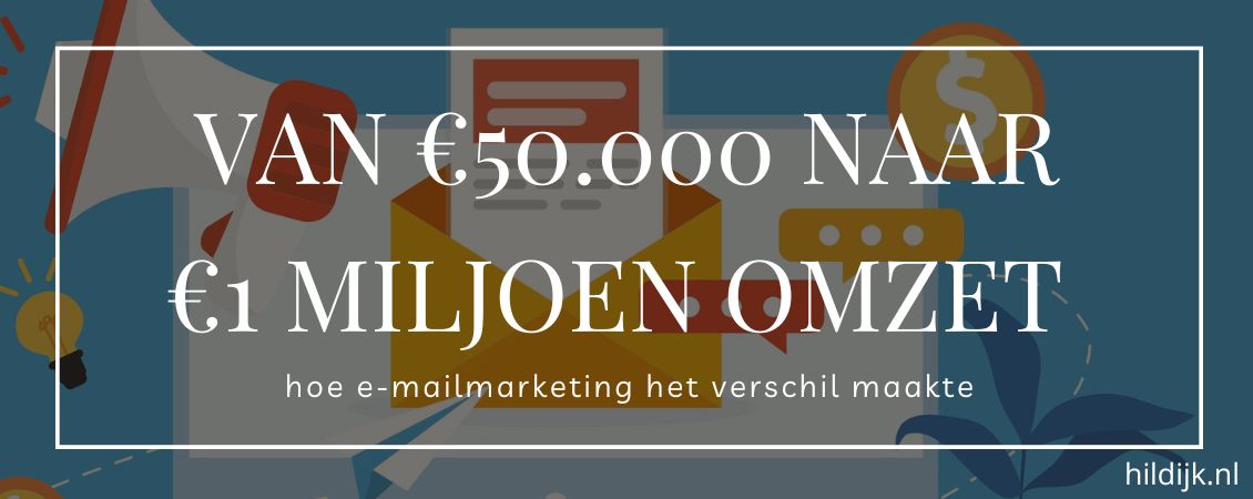 Hoe een webshop van 50.000 maar 1 miljoen groeide en wat e-mailmarketing daarmee te maken had